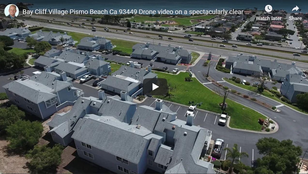 Bay Cliff Village Pismo Beach Drone Video