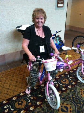 JoAnn Outland Build a bike for Make A Wish 